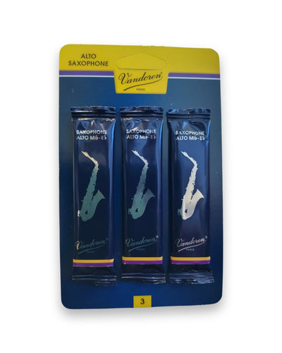 Vandoren 3 Alto Sax Traditional Reed 3 Pack