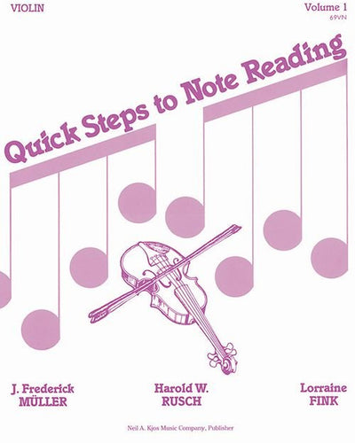 Quick Steps to Note Reading Vol.1 Violin