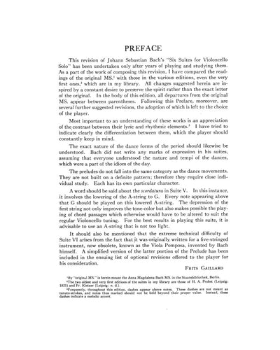 6 Bach Suites for Cello