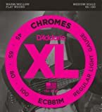 D'Addario ECB81M Chromes Bass Guitar Strings Light 45-100 Medium Scale