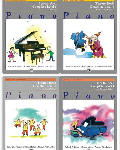 Alfred Complete Level 1 Older Beginner Bundle Includes Lesson, Theory, Technic, Recital