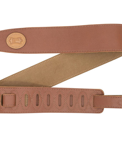 Levy's 2.5" Brown Leather Strap With Sand Suede Backing