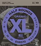 D'Addario EHR370 Half Rounds 11-49 Semi-Flat Wound Electric Guitar Strings