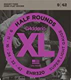 D'Addario EHR320 Half Round Electric Guitar Strings Super Light 9-42