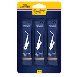 Vandoren 3.5 Alto Sax Traditional Reed 3 Pack
