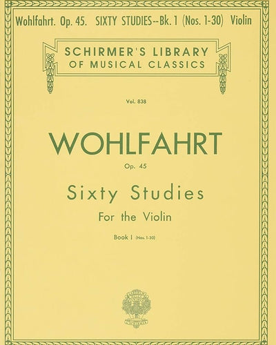 Wohlfahrt 60 Studies Op.45 Bk.1 for Violin