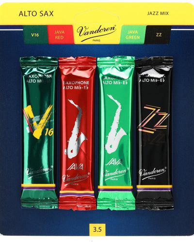 Vandoren 3.5 Alto Sax Reed Mix Card