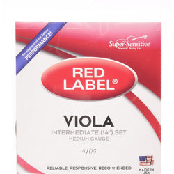 Red Label 14" Viola Strings Set