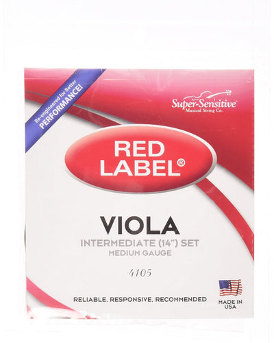 Red Label 14" Viola Strings Set