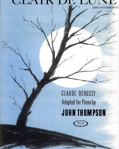 Clair de Lune Early Intermediate Piano Solo - John Thompson