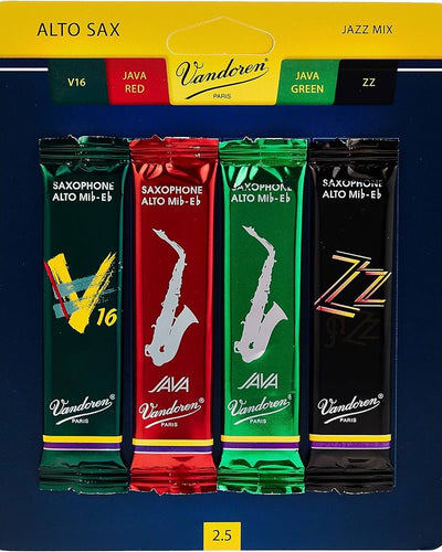 Vandoren 2.5 Alto Sax Reed Mix Card