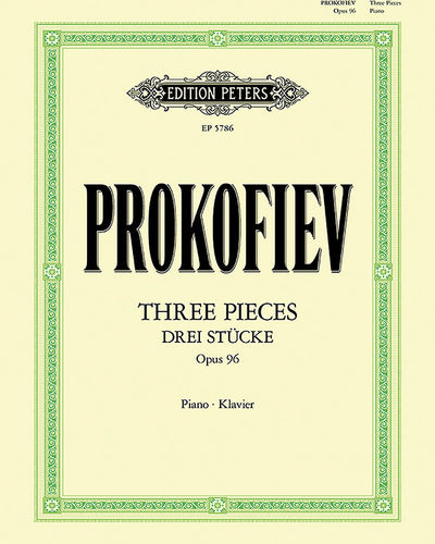 Prokofiev Three Pieces for Piano Op 96