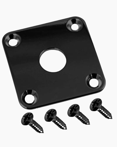 AllParts Black Jackplate for Les Paul square