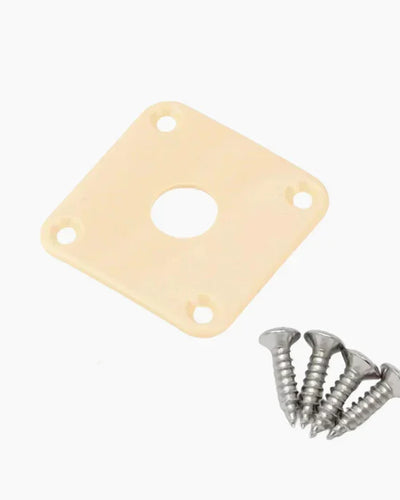 AllParts Cream Plastic Jackplate for Les Paul Style