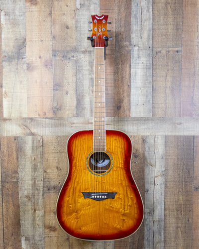 Dean AXS Dreadnought - Quilted Ash - Tobacco Sunburst - Used, Excellent Condition