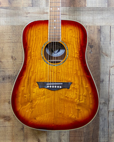 Dean AXS Dreadnought - Quilted Ash - Tobacco Sunburst - Used, Excellent Condition