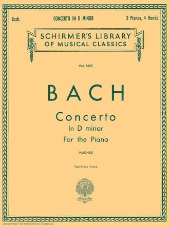 Bach Concerto in D Minor 2P4H 2028 SC