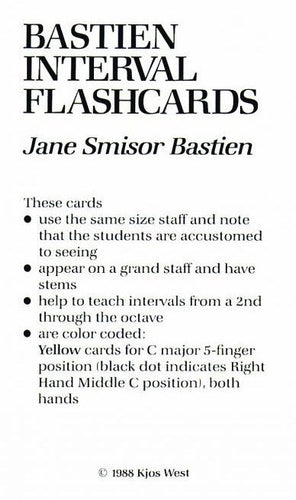 Bastien Interval Flashcards