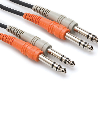 Hosa Stereo Interconnect Dual 1/4 in TS to Same