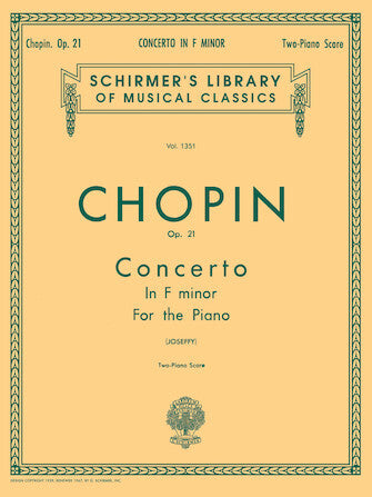 Chopin Concerto No.2 in F Minor 2P4H 2028 SC