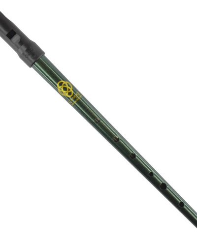 Clarke Celtic Tin Whistle Key of D Green with Gold