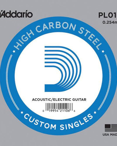 .010 Plain Steel String - Various Brands