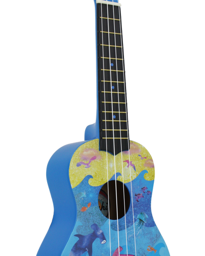 Amahi Under the Sea Soprano Uke w/ Vinyl Gig Bag