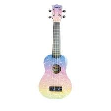 Amahi Rainbow Glitter Soprano Uke w/ Vinyl Gig Bag