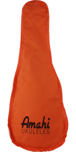 Amahi Soprano Orange Flower Uke w/ Vinyl Gig Bag