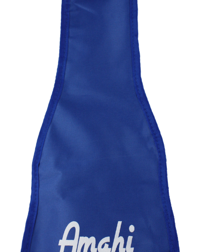 Amahi Soprano Uke with Blue Flower Design w/ Vinyl Gig Bag