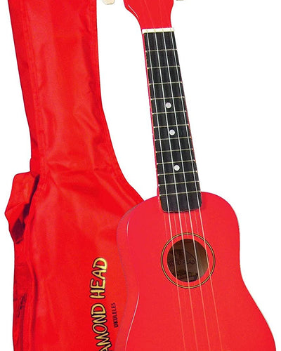 Diamond Head Red Ukulele w/ Gig Bag