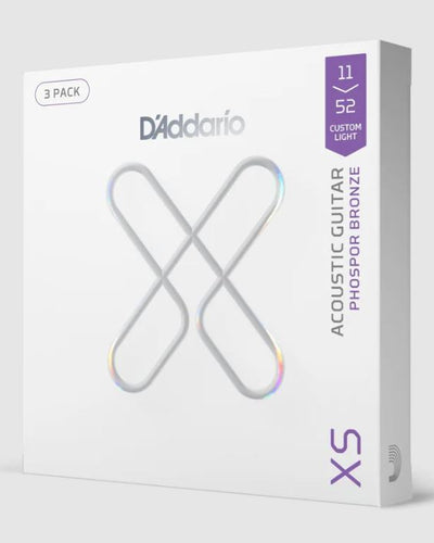 D'Addario 3 Pack XS Acoustic String Set Light 11-52