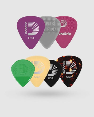 D'Addario Assorted Guitar Picks Heavy, 7-pack