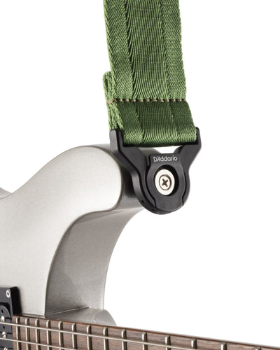 D'Addario Auto Lock Guitar Strap, Verdant Green
