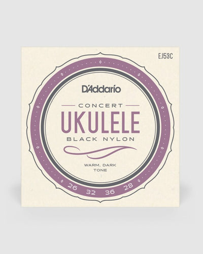 D'Addario Black Concert Nylon Uke Strings
