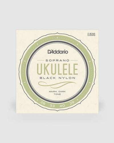D'Addario Black Soprano Nylon Uke Strings