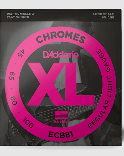 D'Addario Chromes 45-100 Bass Strings Long Scale