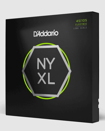 D'Addario NYXL45105 Nickel Wound Bass Guitar Strings Light Top /Med Bottom 45-105