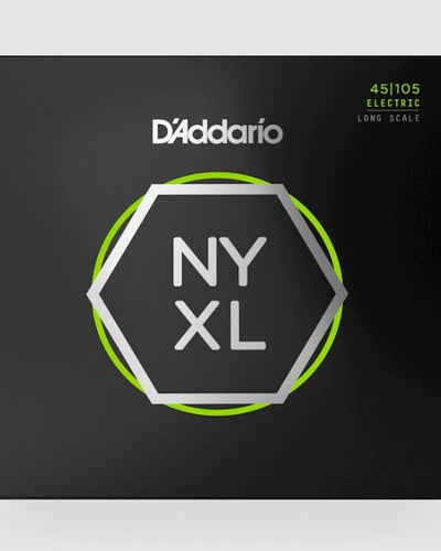 D'Addario NYXL45105 Nickel Wound Bass Guitar Strings Light Top /Med Bottom 45-105