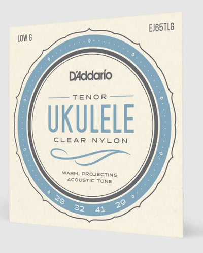 D'Addario Tenor Uke String Set Clear Nylon 28-29
