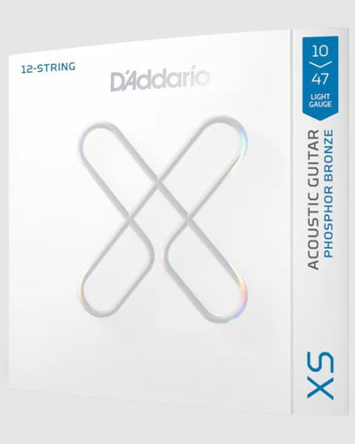 D'Addario XS Acoustic 12 String Set Light 10-47