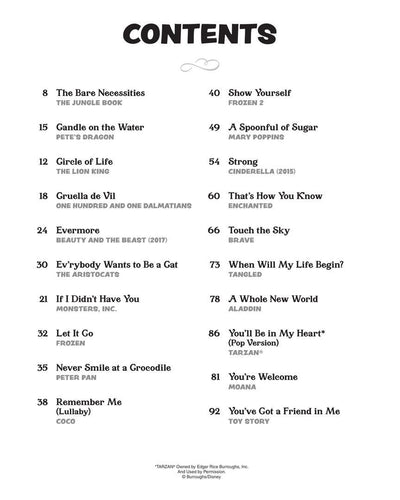 Disney Songs for Kids Easy Piano