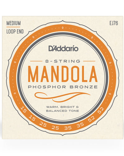 D'Addario EJ76 Phosphor Bronze Mandola Strings Medium 15-52