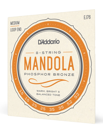 D'Addario EJ76 Phosphor Bronze Mandola Strings Medium 15-52