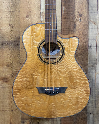 Dean Exotica Quilt Ash A/E Bass Gloss Natural