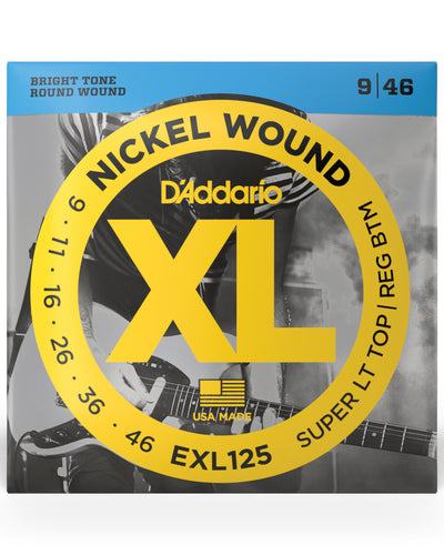 D'Addario EXL125 Nickel Wound Electric Guitar Strings Super Light Top/ Regular ...