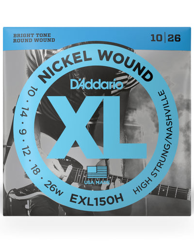 D'Addario EXL150H Nickel Wound Electric Guitar Strings High-Strung/Nashville Tu...