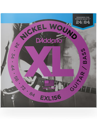 D'Addario EXL156 Nickel Wound Electric Guitar/Nickel Wound Bass Strings Fender ...