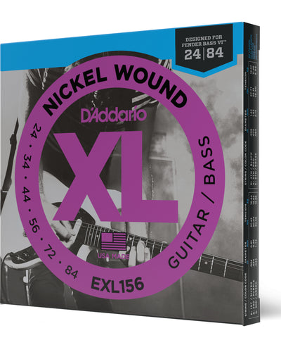 D'Addario EXL156 Nickel Wound Electric Guitar/Nickel Wound Bass Strings Fender ...