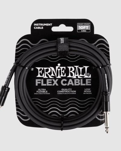 Ernie Ball Flex 10' Instrument Cable Black